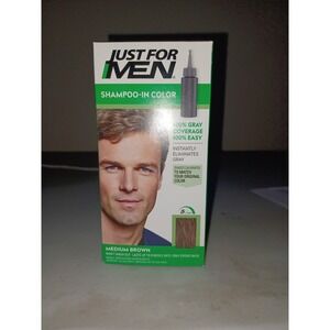 Just For Men Shampoo-in Gray Hair Color,  Medium Brown